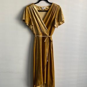 COPY - Yellow Velvet Dress